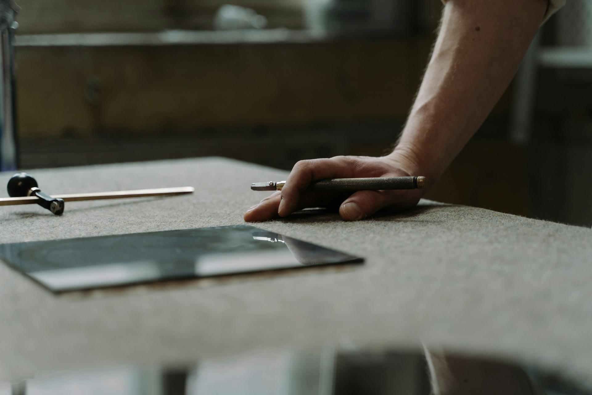 Technische Zeichnung und Planung eines Projektes.