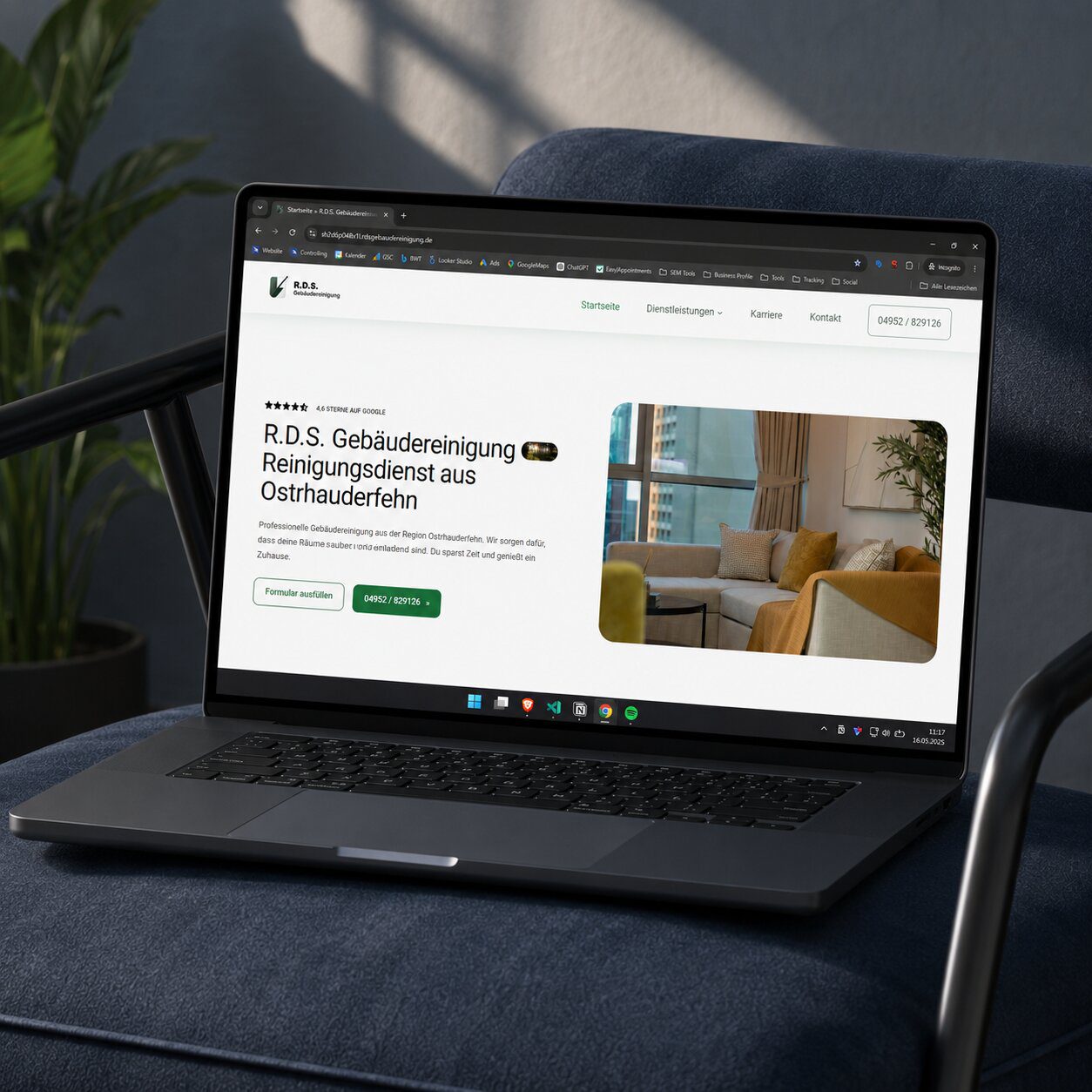 René Lorenz | Local SEO / SEA & Webdesign - Erstelle Website für die R.D.S. Gebäudereinigung