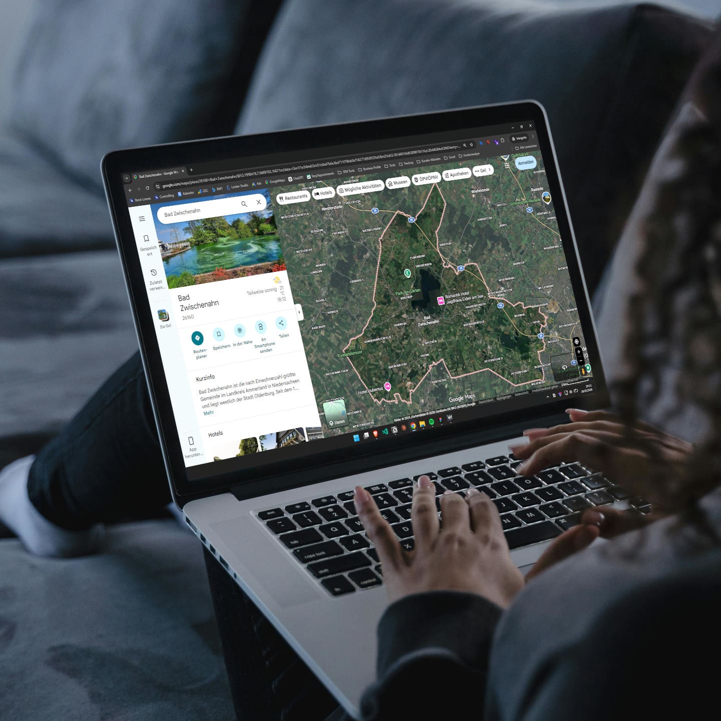 Local SEO und AI SEO Bad Zwischenahn - Google Maps Ansicht von Bad Zwischenahn.